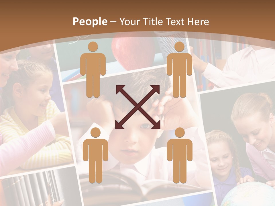 Lad Pencil Youthful PowerPoint Template