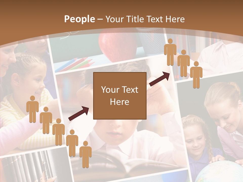 Lad Pencil Youthful PowerPoint Template