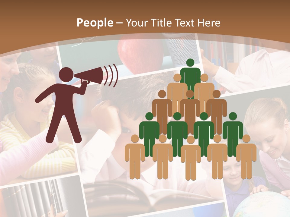 Lad Pencil Youthful PowerPoint Template