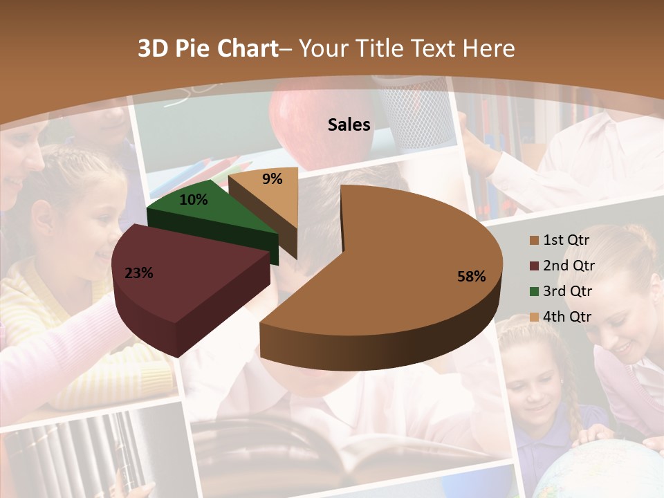 Lad Pencil Youthful PowerPoint Template