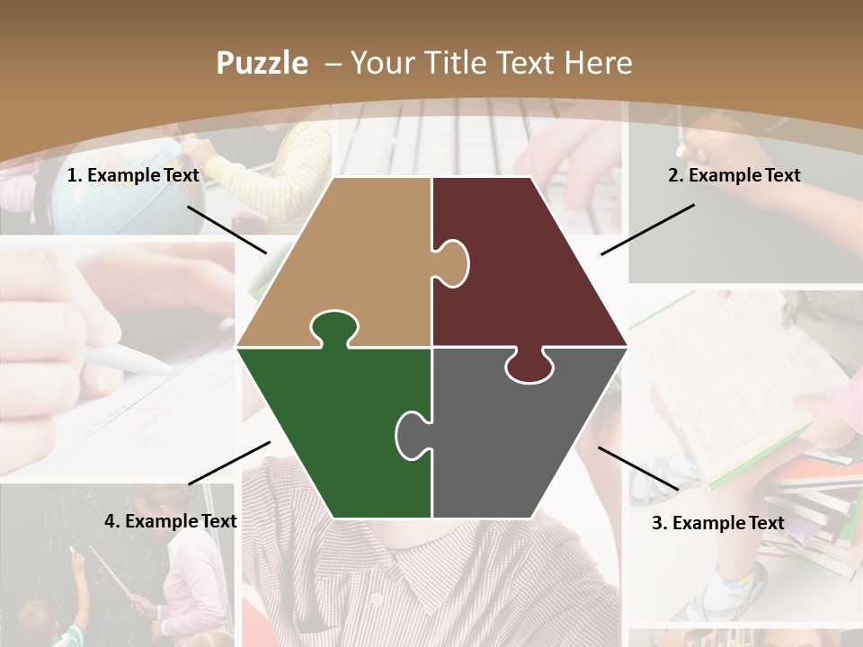 Teaching Process Collage PowerPoint Template