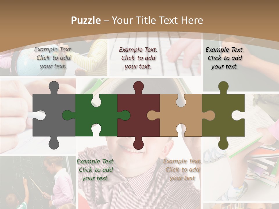Teaching Process Collage PowerPoint Template