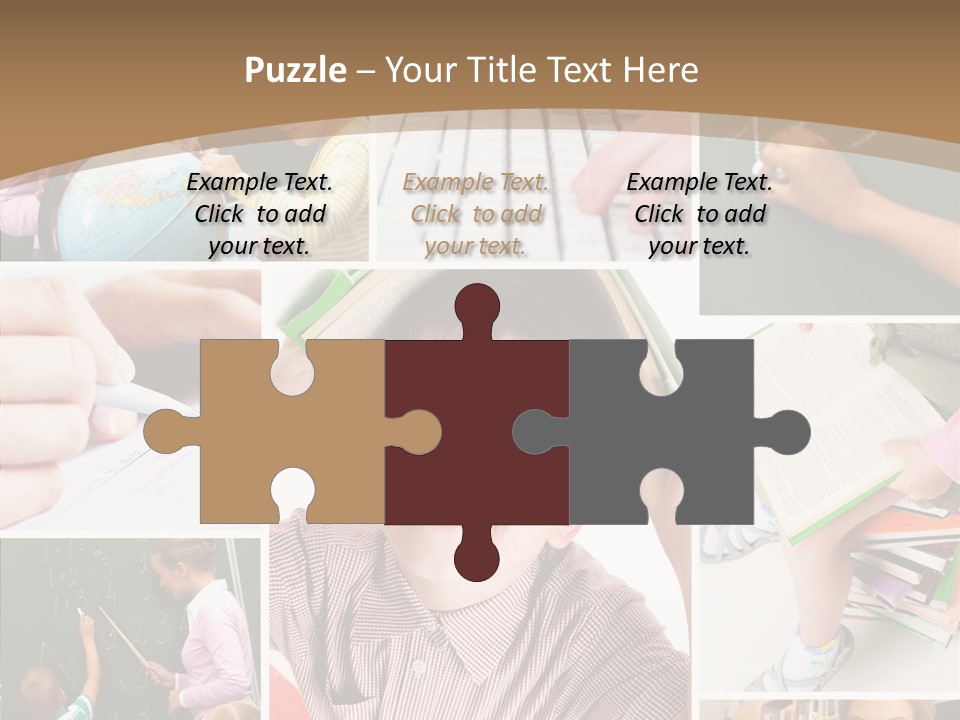 Teaching Process Collage PowerPoint Template