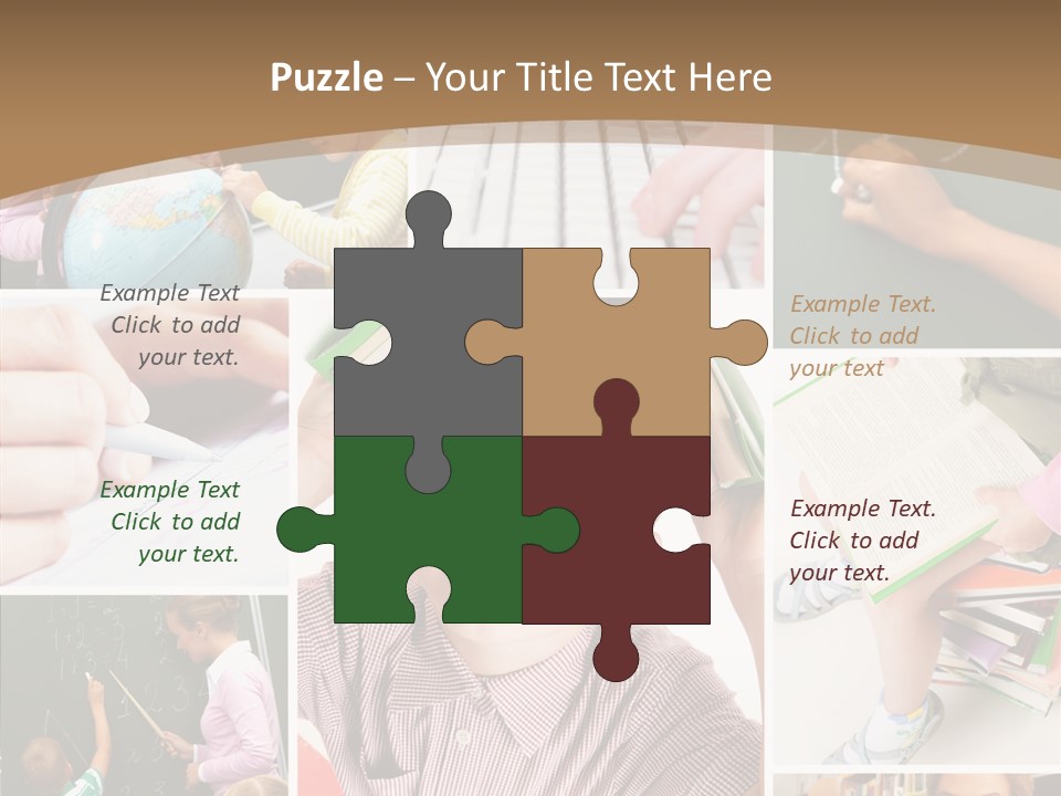 Teaching Process Collage PowerPoint Template