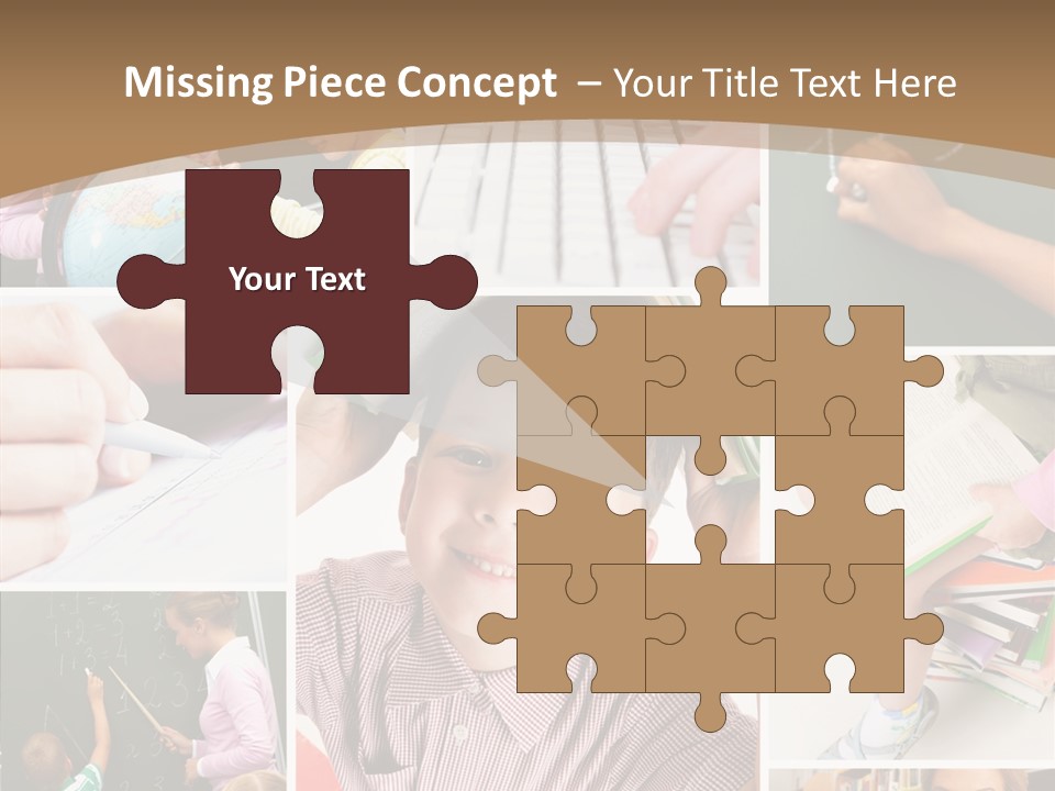 Teaching Process Collage PowerPoint Template