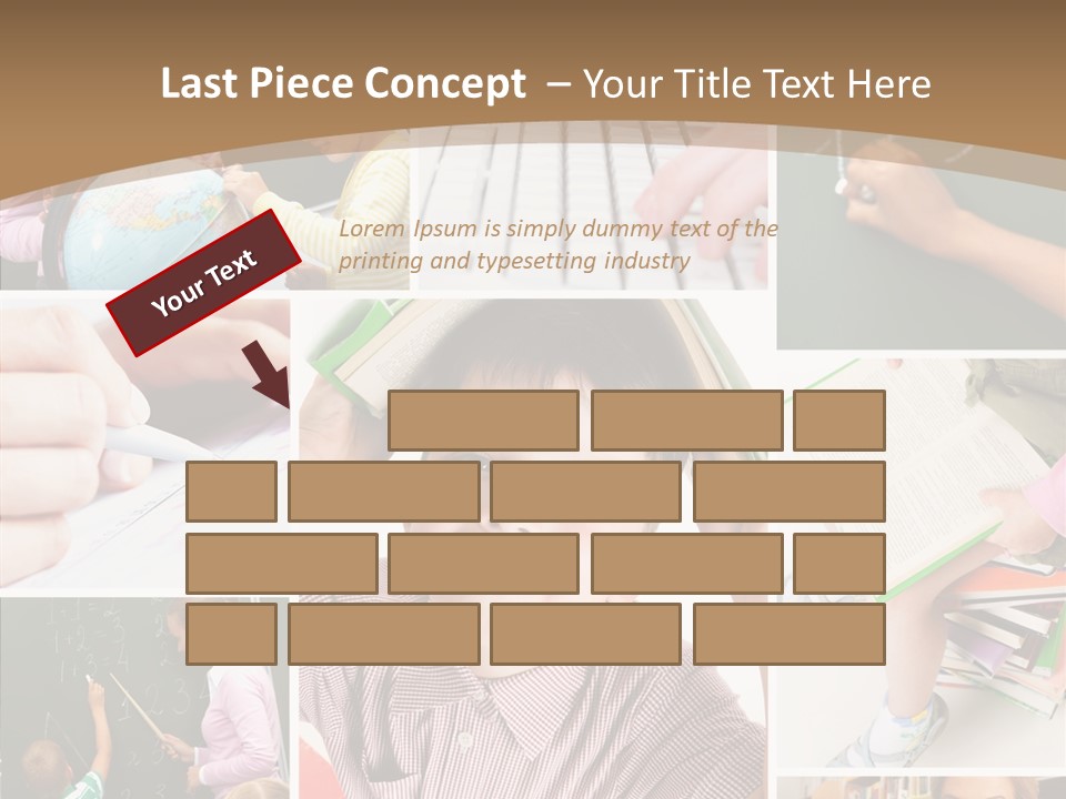 Teaching Process Collage PowerPoint Template