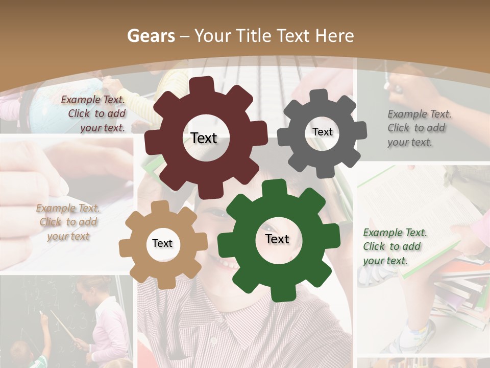 Teaching Process Collage PowerPoint Template