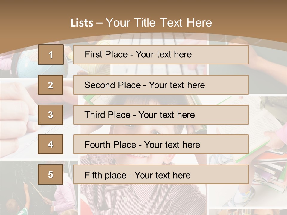 Teaching Process Collage PowerPoint Template