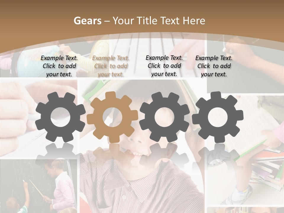 Teaching Process Collage PowerPoint Template