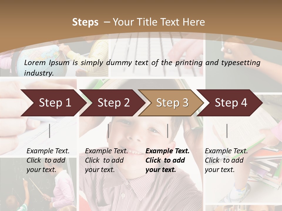 Teaching Process Collage PowerPoint Template