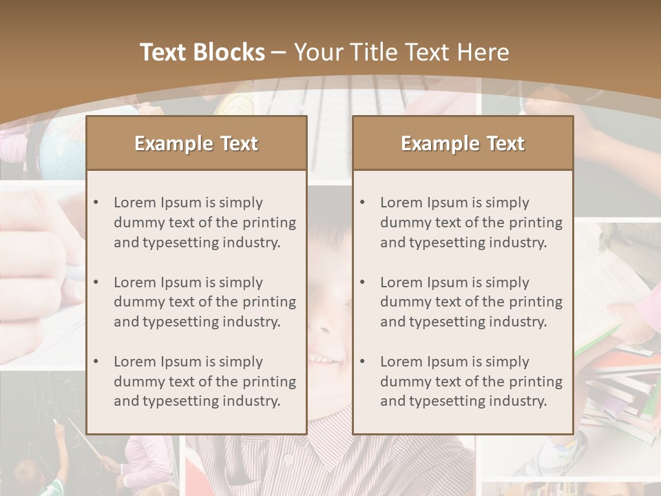 Teaching Process Collage PowerPoint Template
