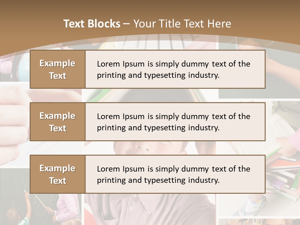 Teaching Process Collage PowerPoint Template