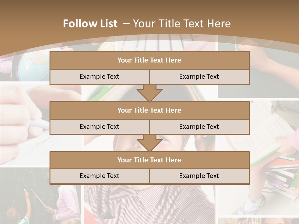 Teaching Process Collage PowerPoint Template