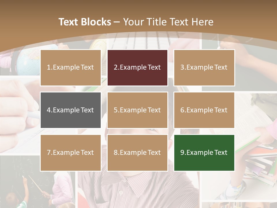 Teaching Process Collage PowerPoint Template