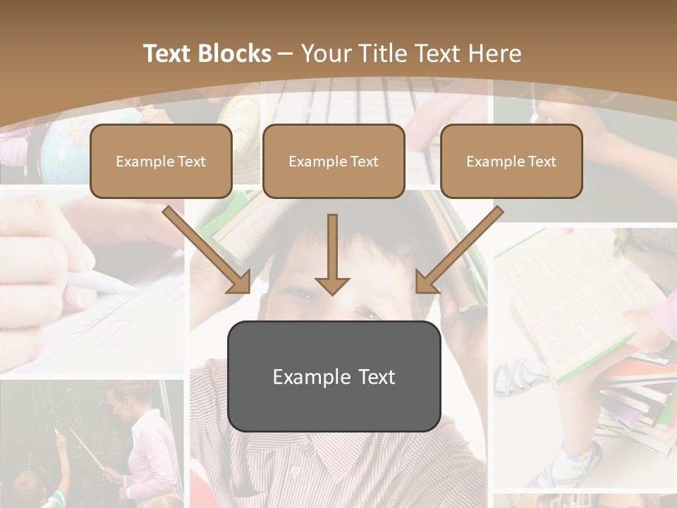 Teaching Process Collage PowerPoint Template