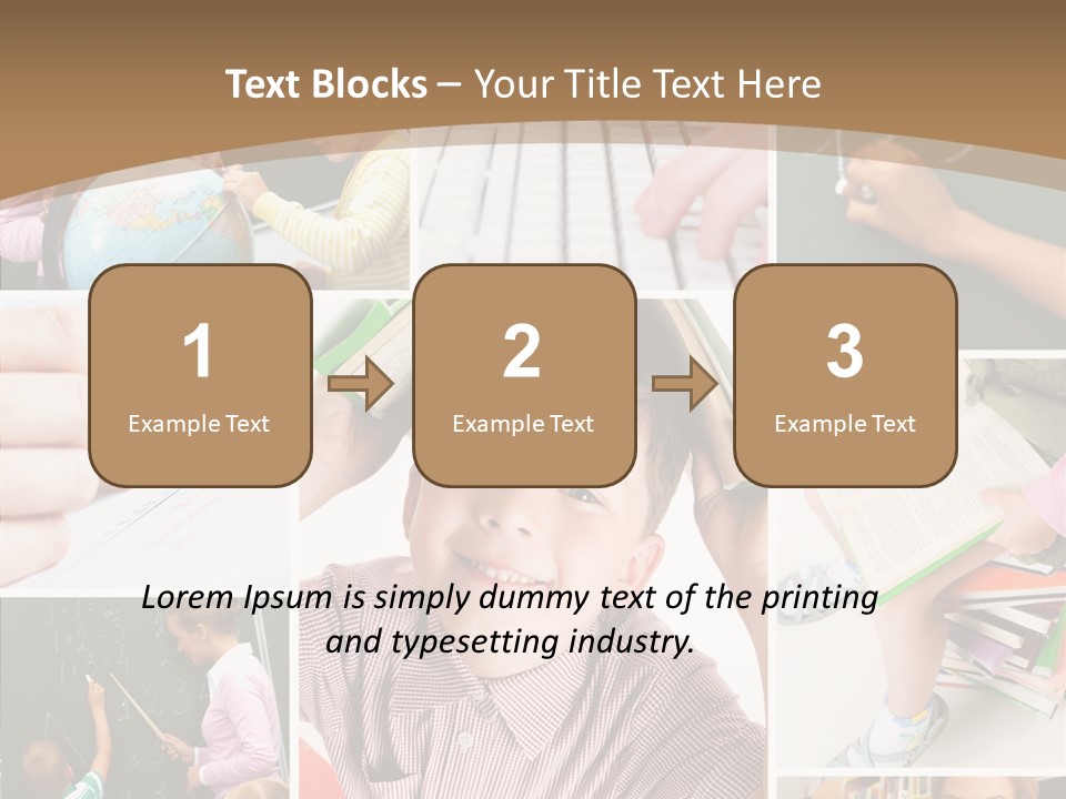 Teaching Process Collage PowerPoint Template