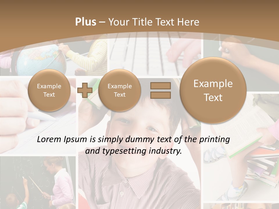 Teaching Process Collage PowerPoint Template