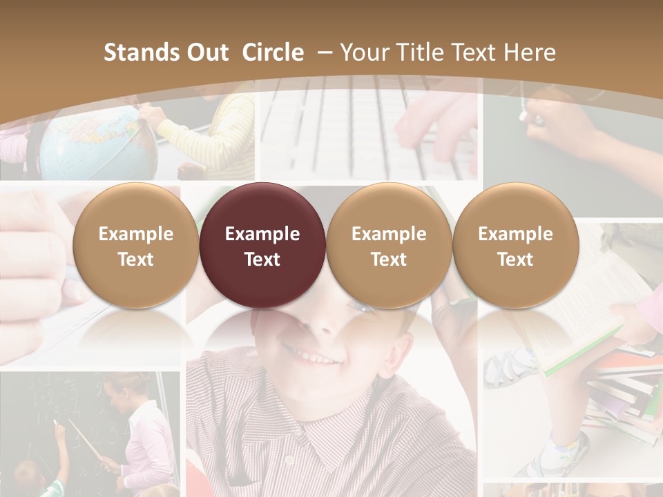 Teaching Process Collage PowerPoint Template