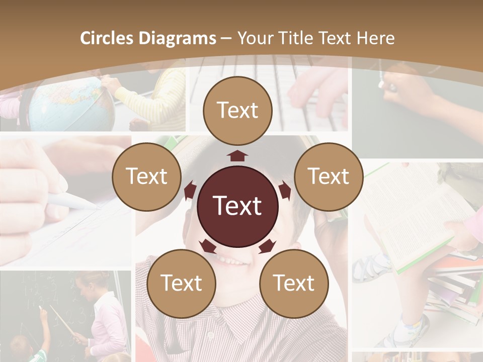 Teaching Process Collage PowerPoint Template