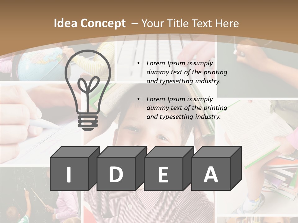 Teaching Process Collage PowerPoint Template