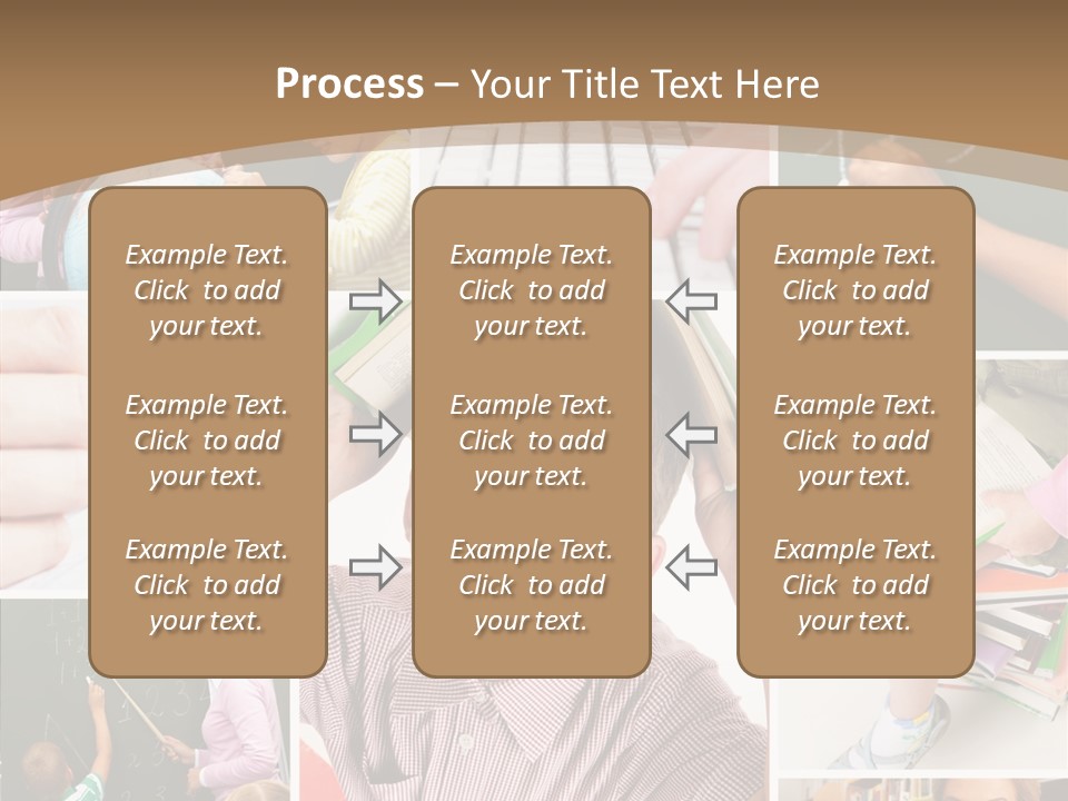 Teaching Process Collage PowerPoint Template