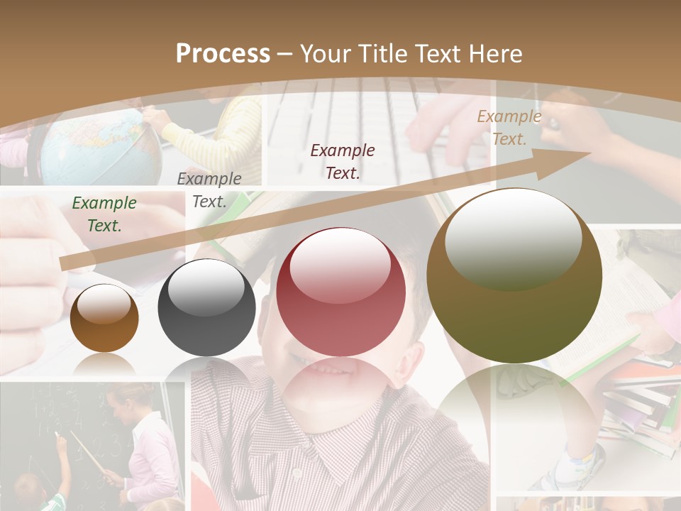 Teaching Process Collage PowerPoint Template