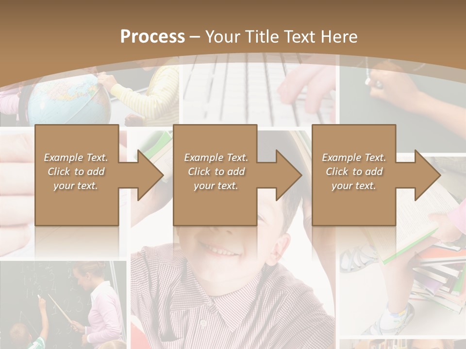 Teaching Process Collage PowerPoint Template