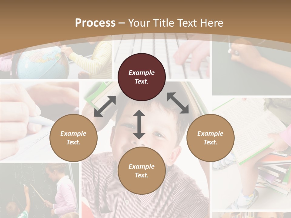 Teaching Process Collage PowerPoint Template