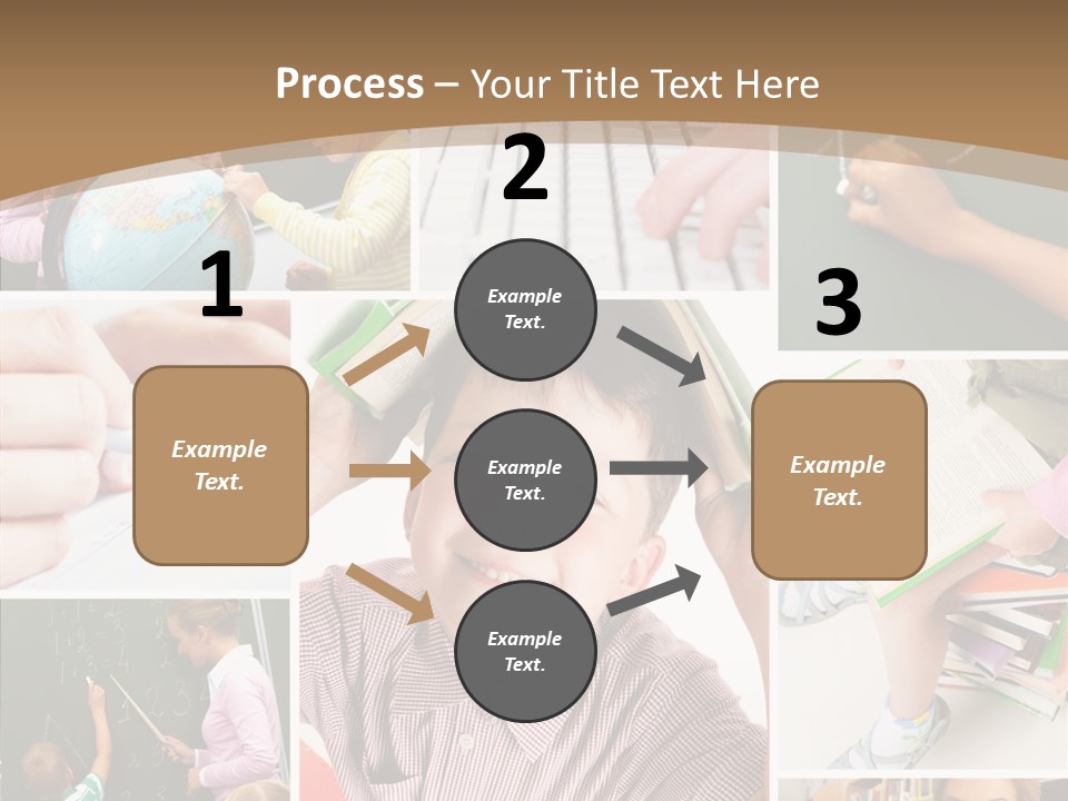 Teaching Process Collage PowerPoint Template