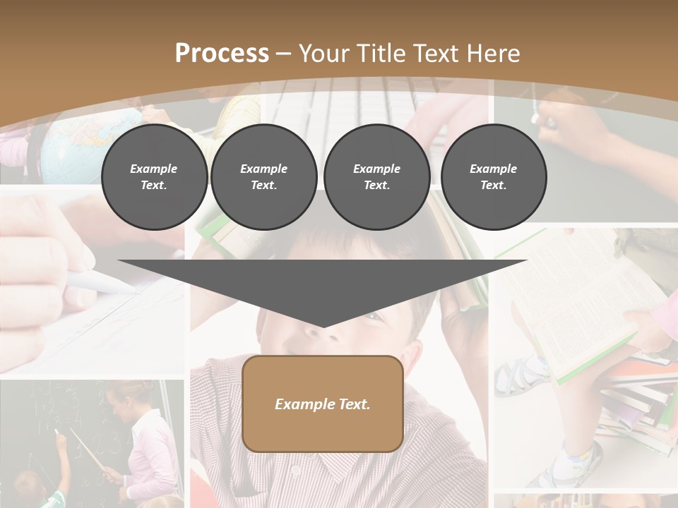 Teaching Process Collage PowerPoint Template