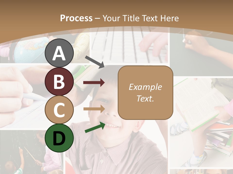 Teaching Process Collage PowerPoint Template