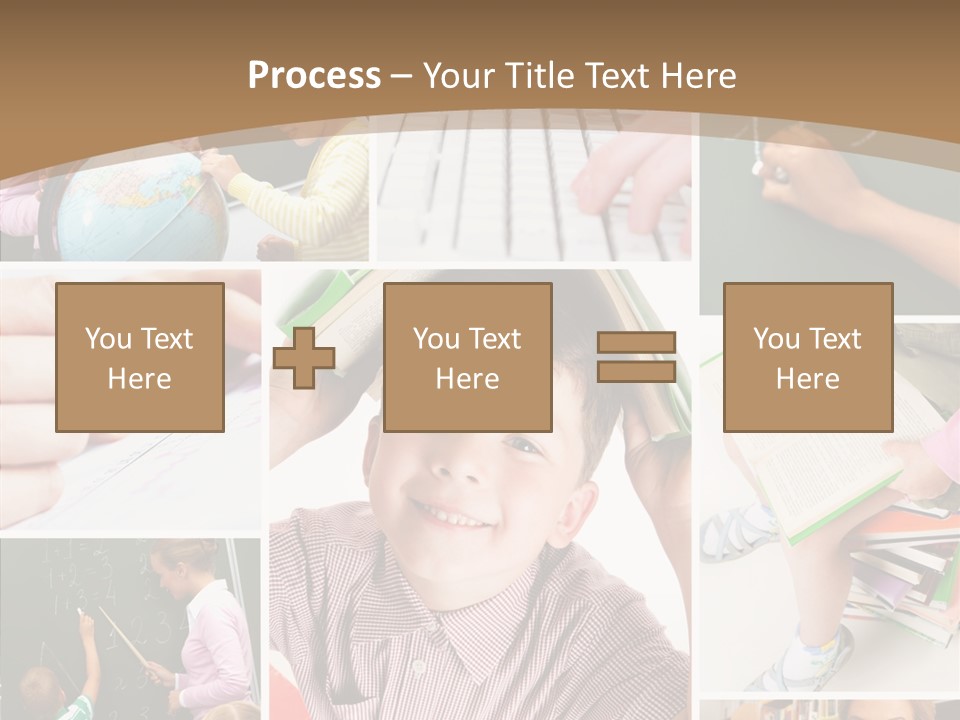 Teaching Process Collage PowerPoint Template