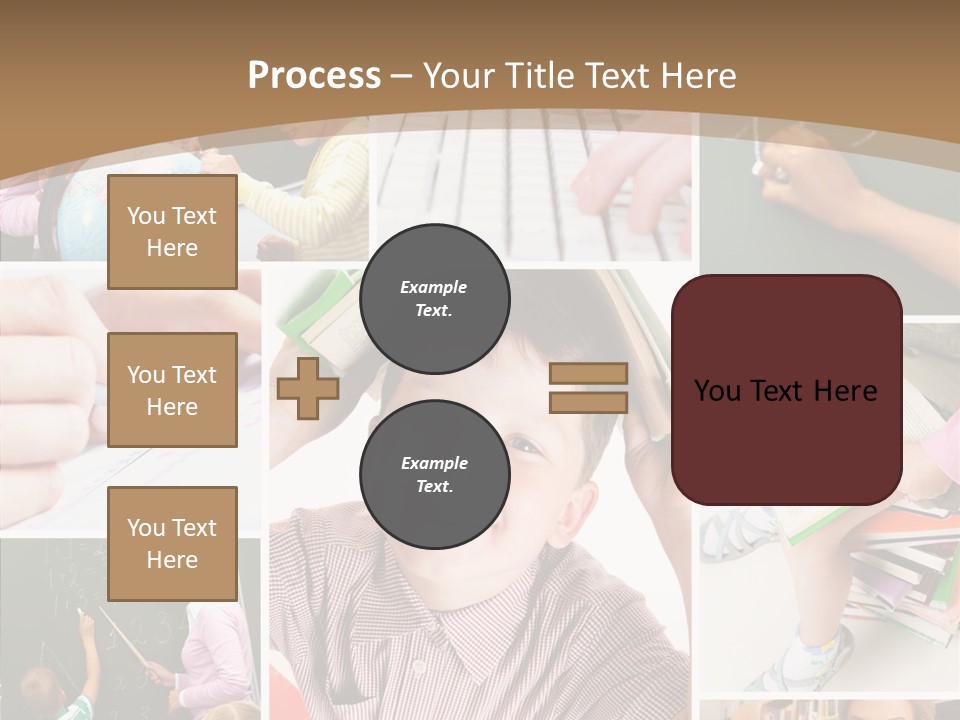 Teaching Process Collage PowerPoint Template