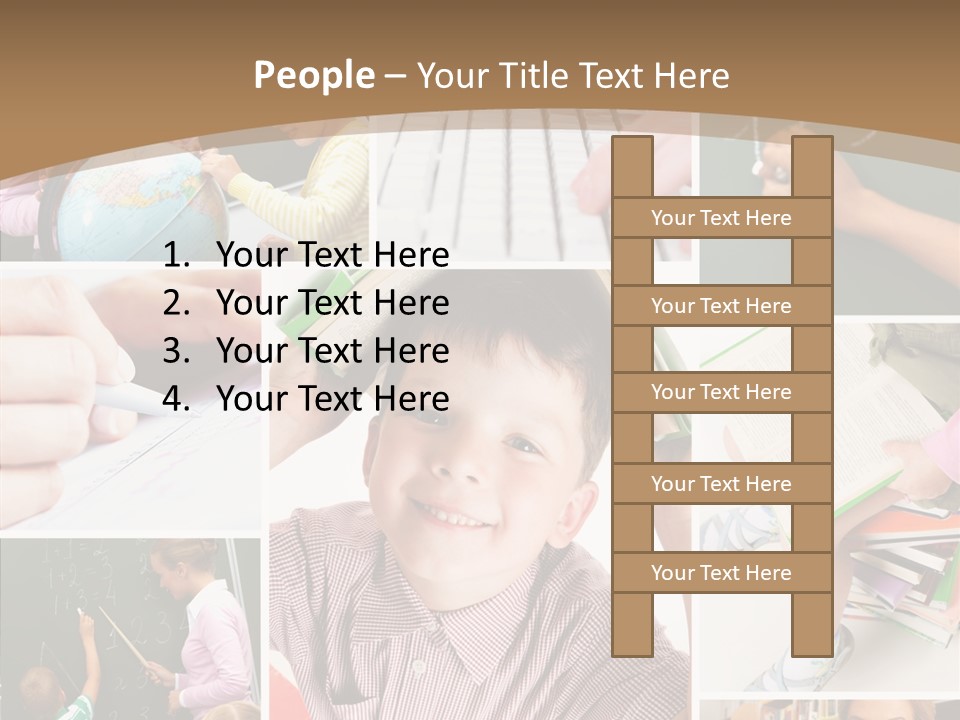 Teaching Process Collage PowerPoint Template