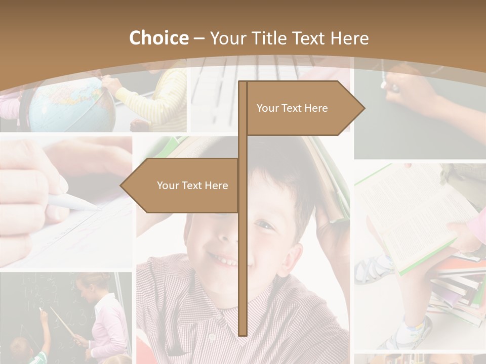 Teaching Process Collage PowerPoint Template