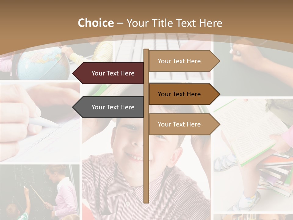 Teaching Process Collage PowerPoint Template