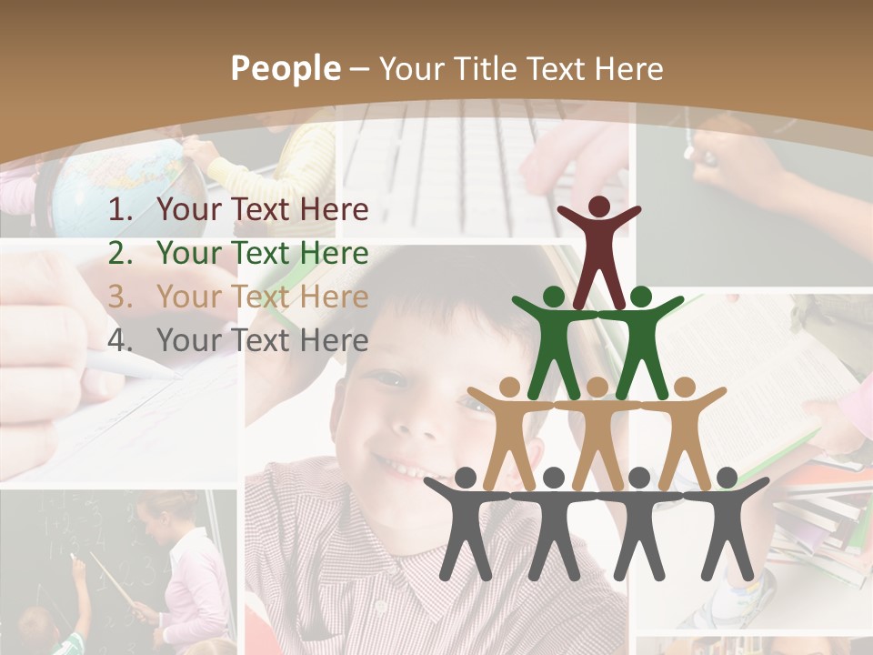 Teaching Process Collage PowerPoint Template