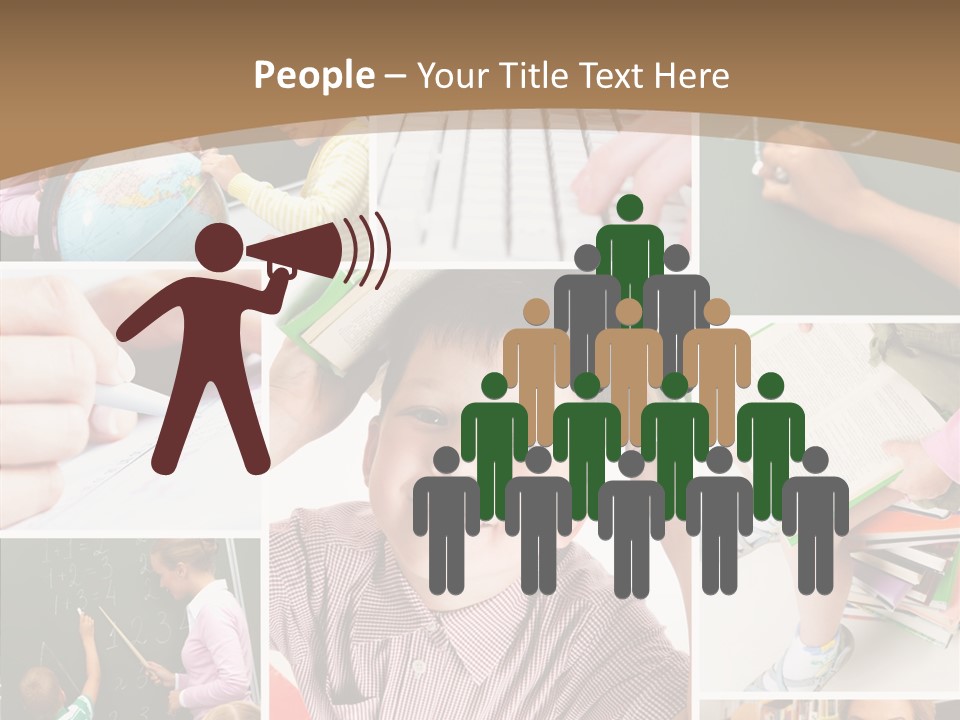 Teaching Process Collage PowerPoint Template