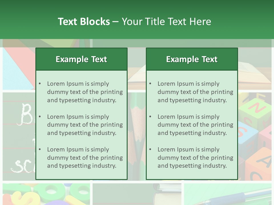 School Collage PowerPoint Template