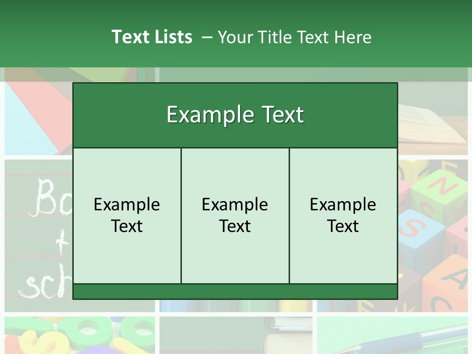 School Collage PowerPoint Template