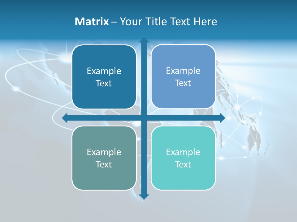 Business Imaginary Blue PowerPoint Template