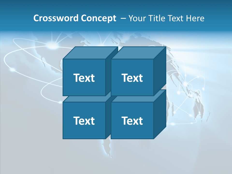 Business Imaginary Blue PowerPoint Template
