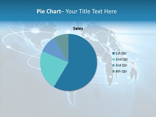 Business Imaginary Blue PowerPoint Template