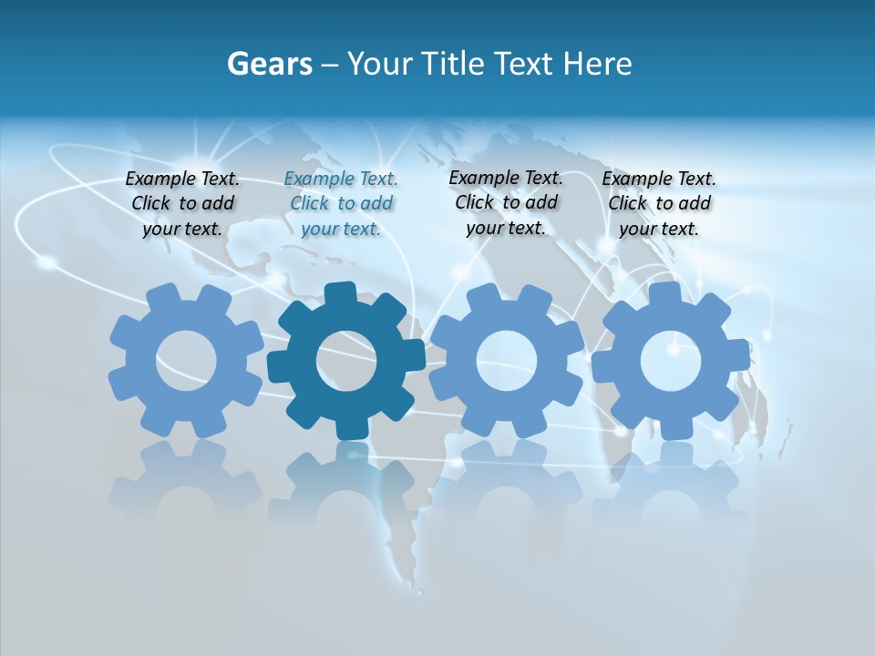 Business Imaginary Blue PowerPoint Template