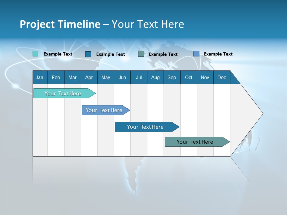 Business Imaginary Blue PowerPoint Template