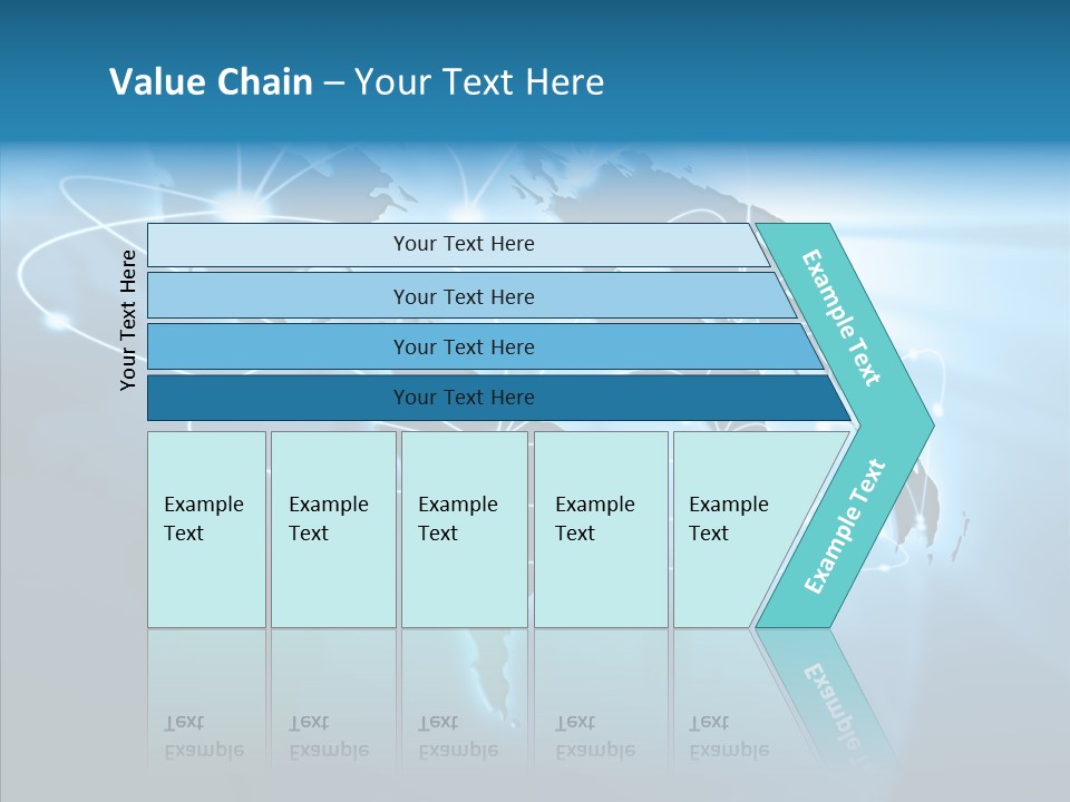 Business Imaginary Blue PowerPoint Template