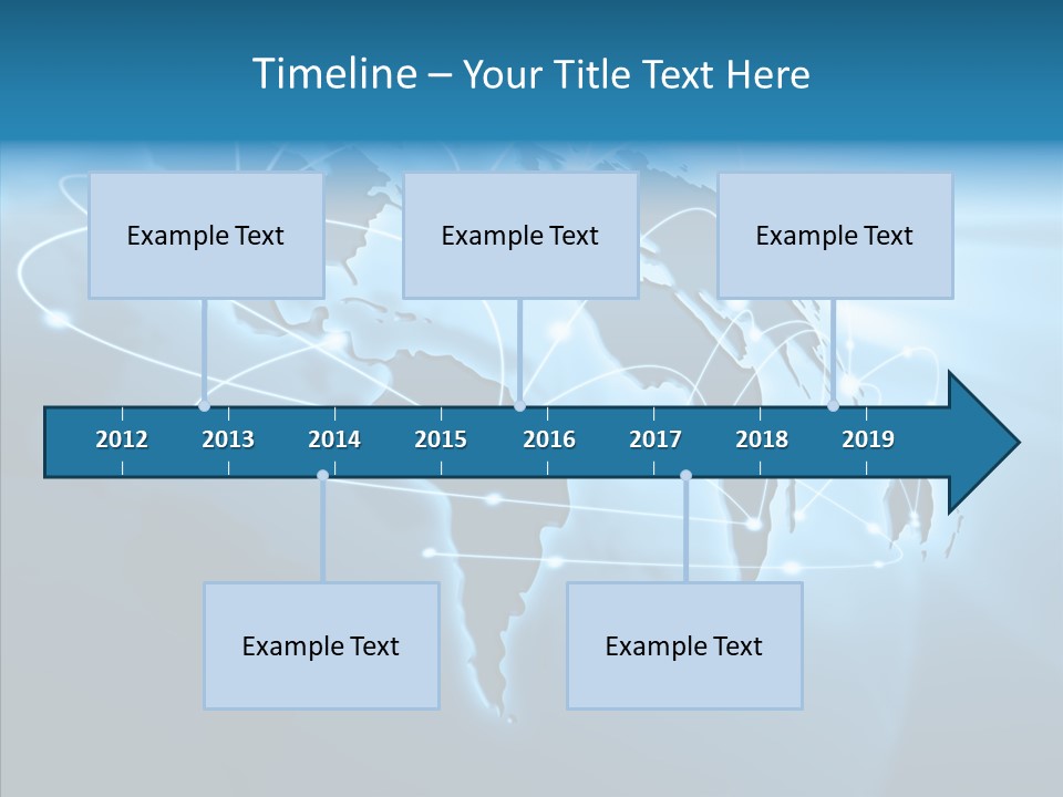 Business Imaginary Blue PowerPoint Template