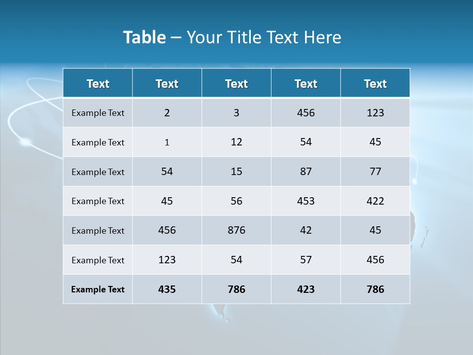 Business Imaginary Blue PowerPoint Template