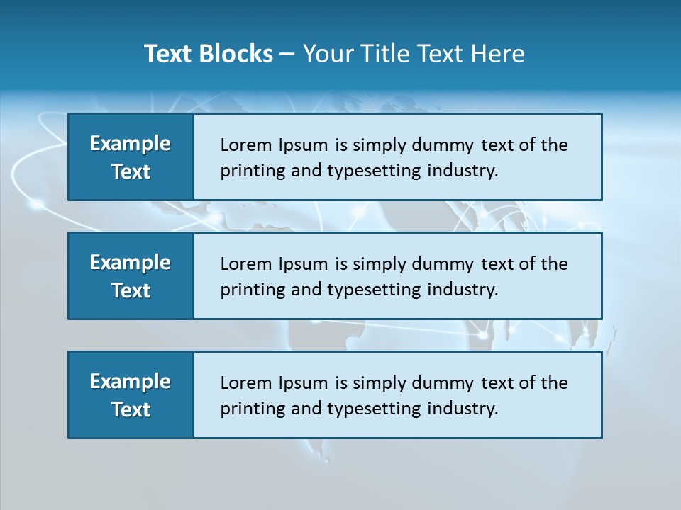 Business Imaginary Blue PowerPoint Template