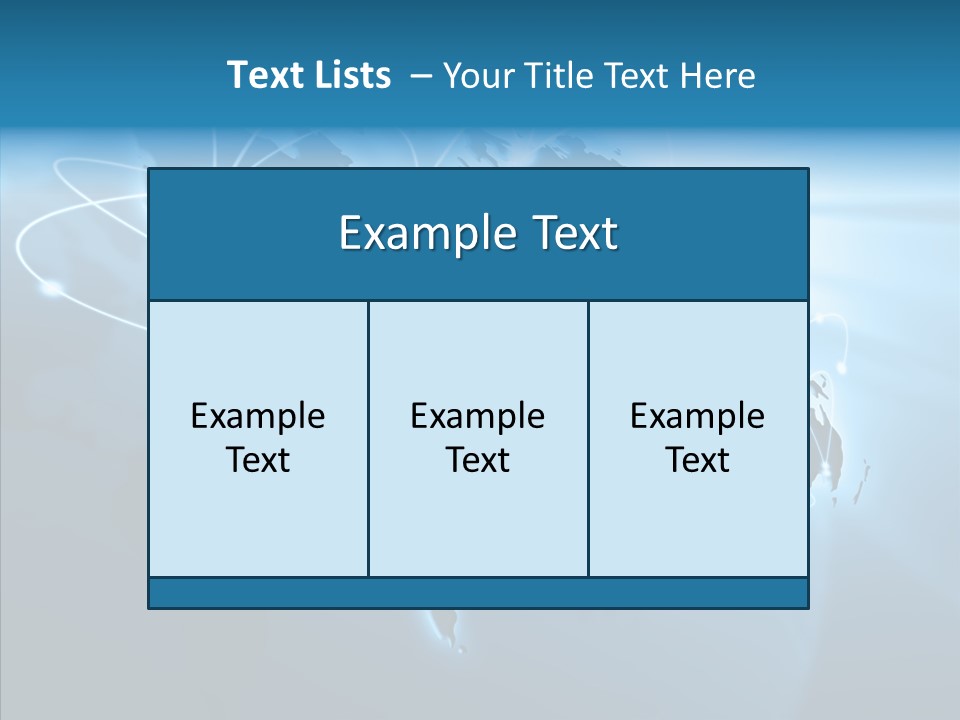Business Imaginary Blue PowerPoint Template